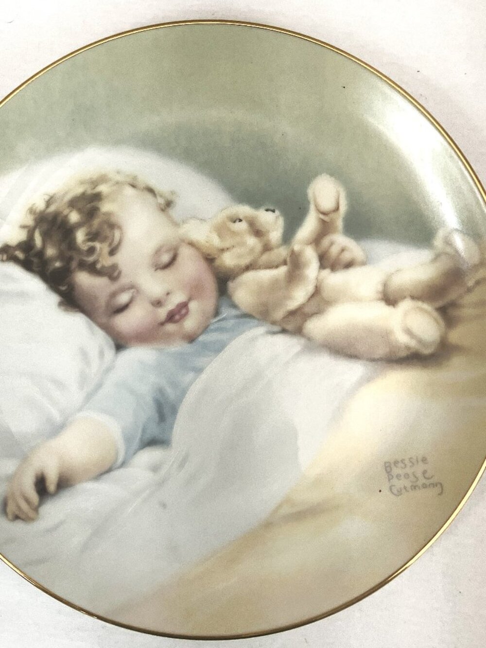 1981 Bessie Pease Gutmann - "Happy Dreams" #0787 Hamilton Collection